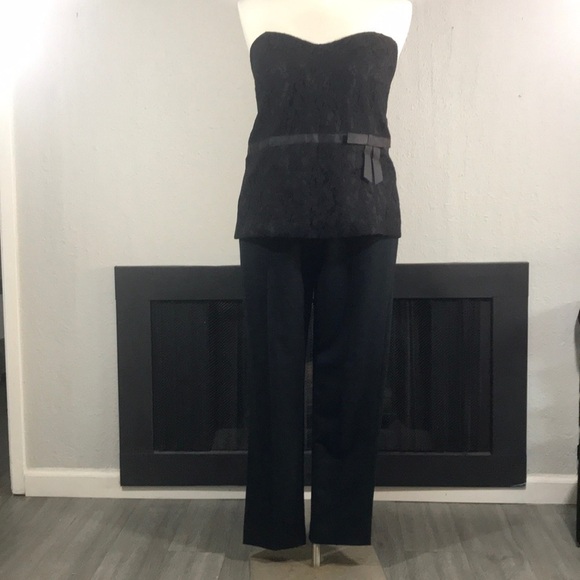 Lane Bryant Tops - Lane Bryant‎ Black Lace Strapless Blouse size 24